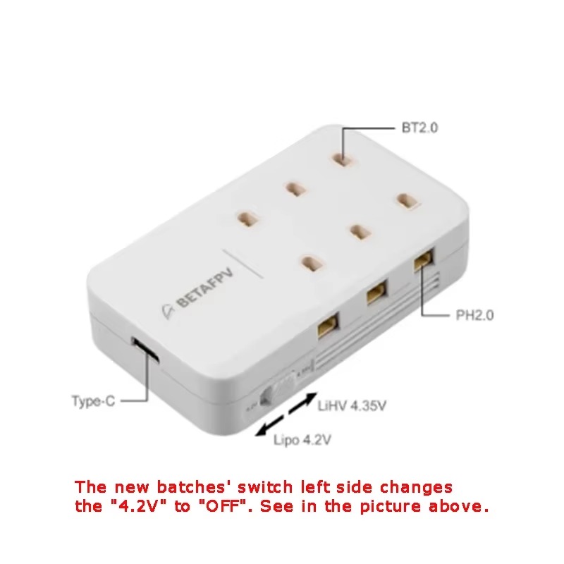 BETAFPV 6 พอร์ต 1S เครื่องชาร์ - Drone Racing Charger บทวิจารณ์และราคา