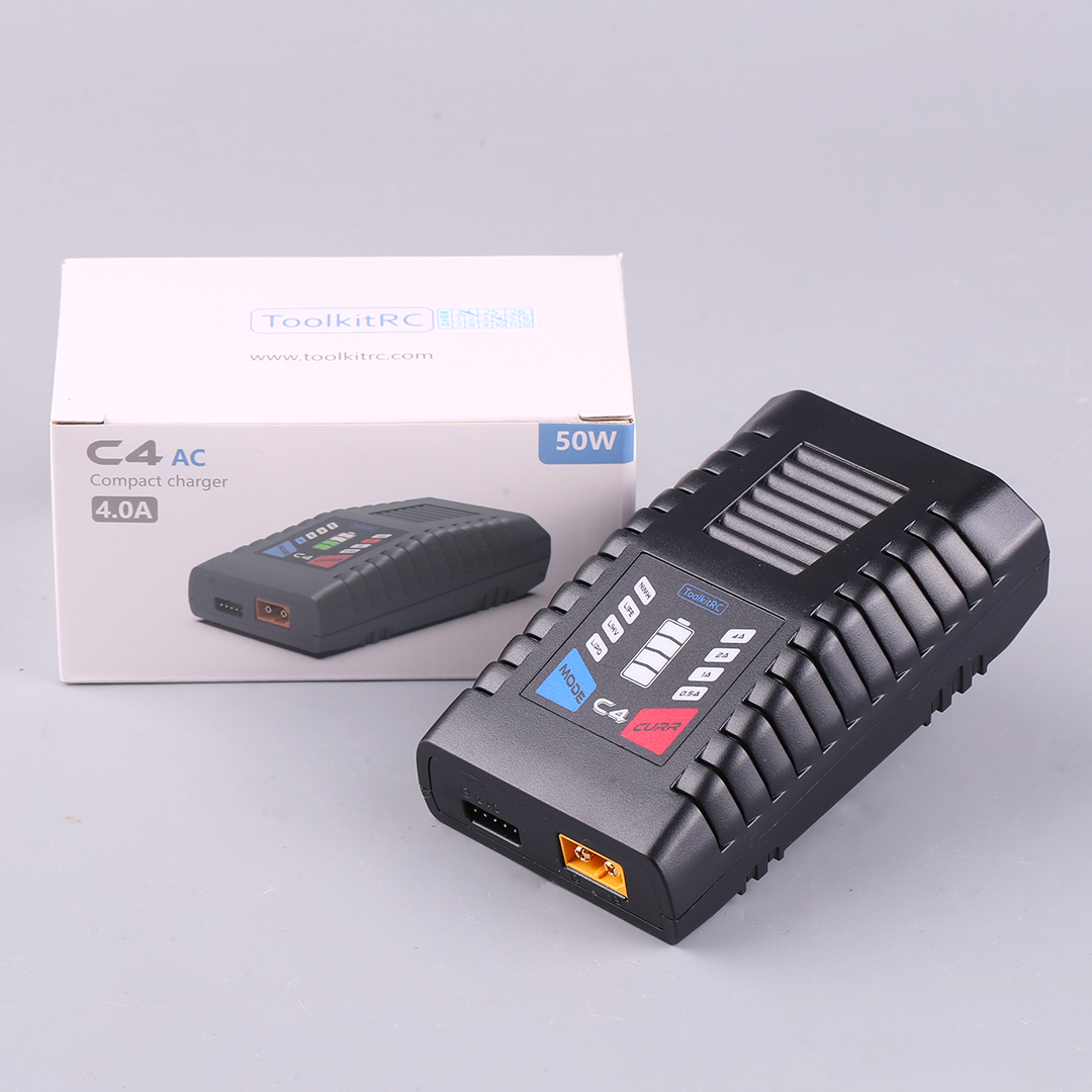 ToolkitRC C4 50W 5A AC Charger - Drone Racing Charger บทวิจารณ์และราคา
